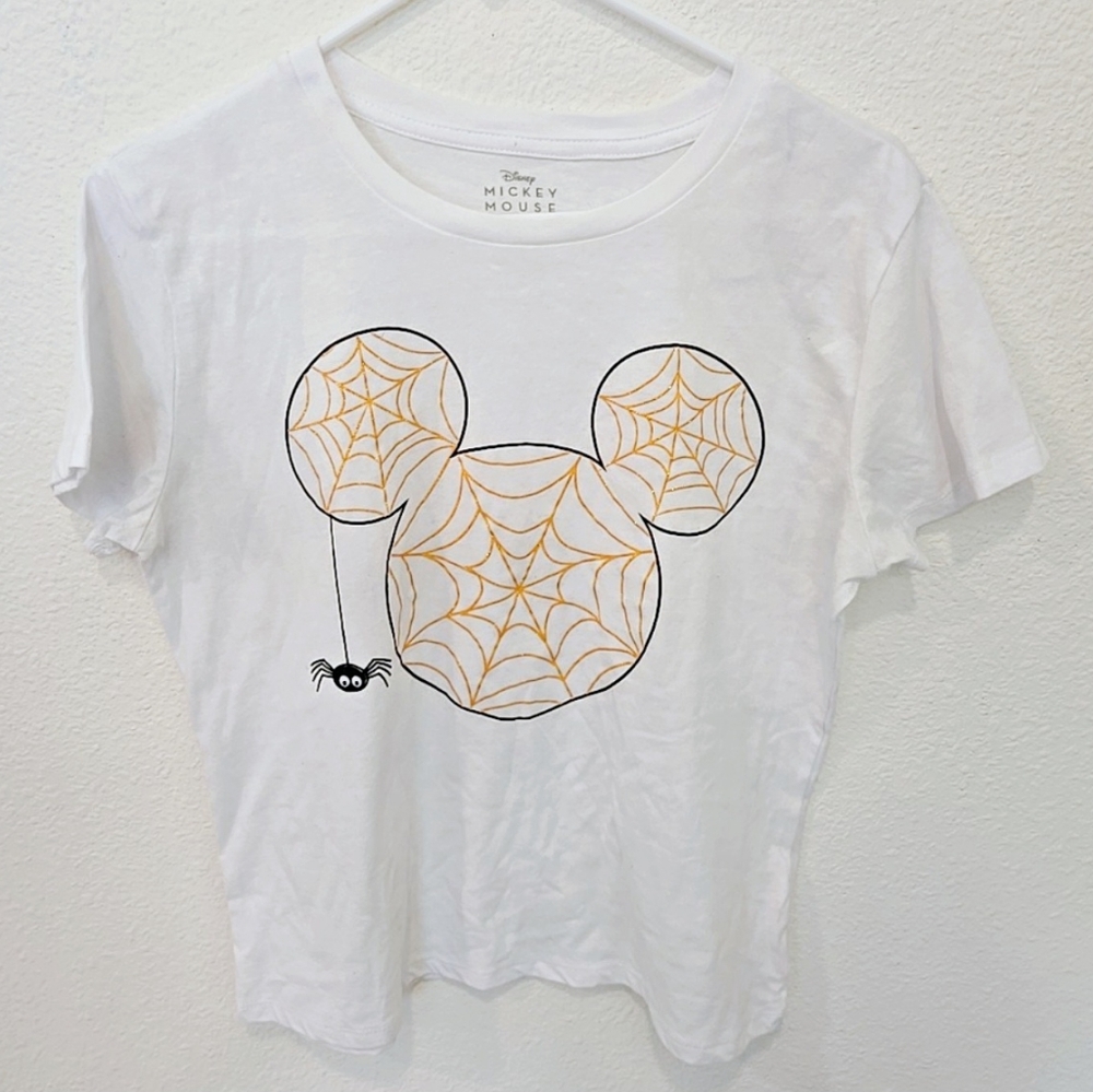 Disney Mickey Mouse Spider Web Graphic Tee